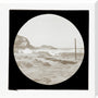 A magic lantern slide of a seascape by Birt Acres, c. 1893. stretched canvas large none Art Print - Science Museum Shop