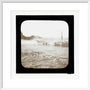A magic lantern slide of a seascape by Birt Acres, c. 1893. art print medium white Art Print - Science Museum Shop