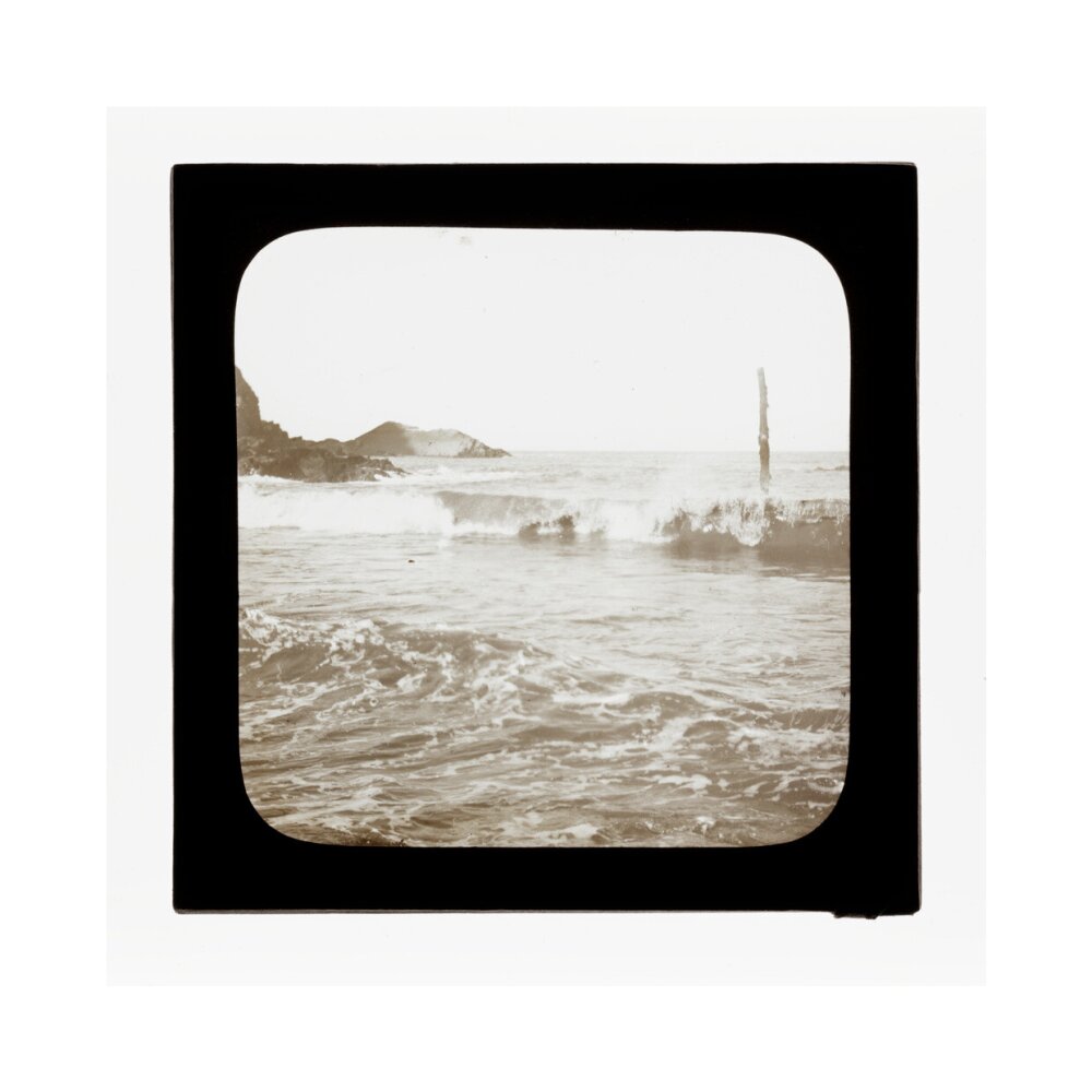 A magic lantern slide of a seascape by Birt Acres, c. 1893. art print extra large none Art Print - Science Museum Shop