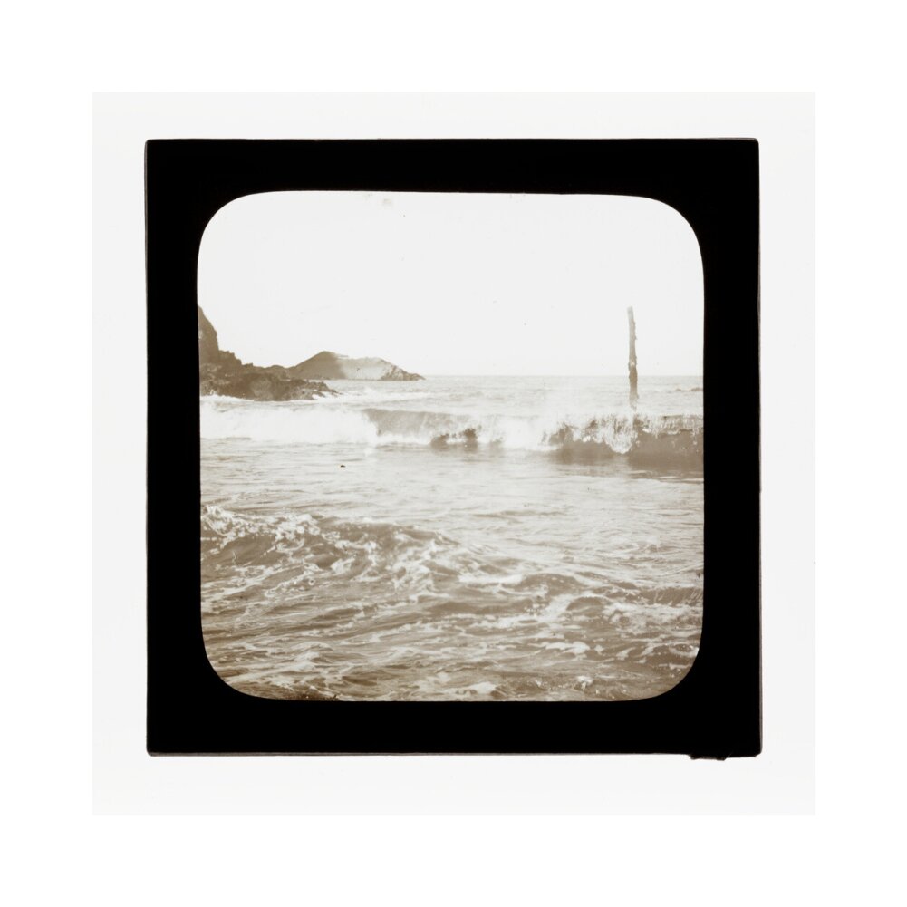 A magic lantern slide of a seascape by Birt Acres, c. 1893. art print medium none Art Print - Science Museum Shop