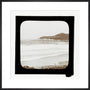 A magic lantern slide of a seascape by Birt Acres, c. 1893. art print large black Art Print - Science Museum Shop