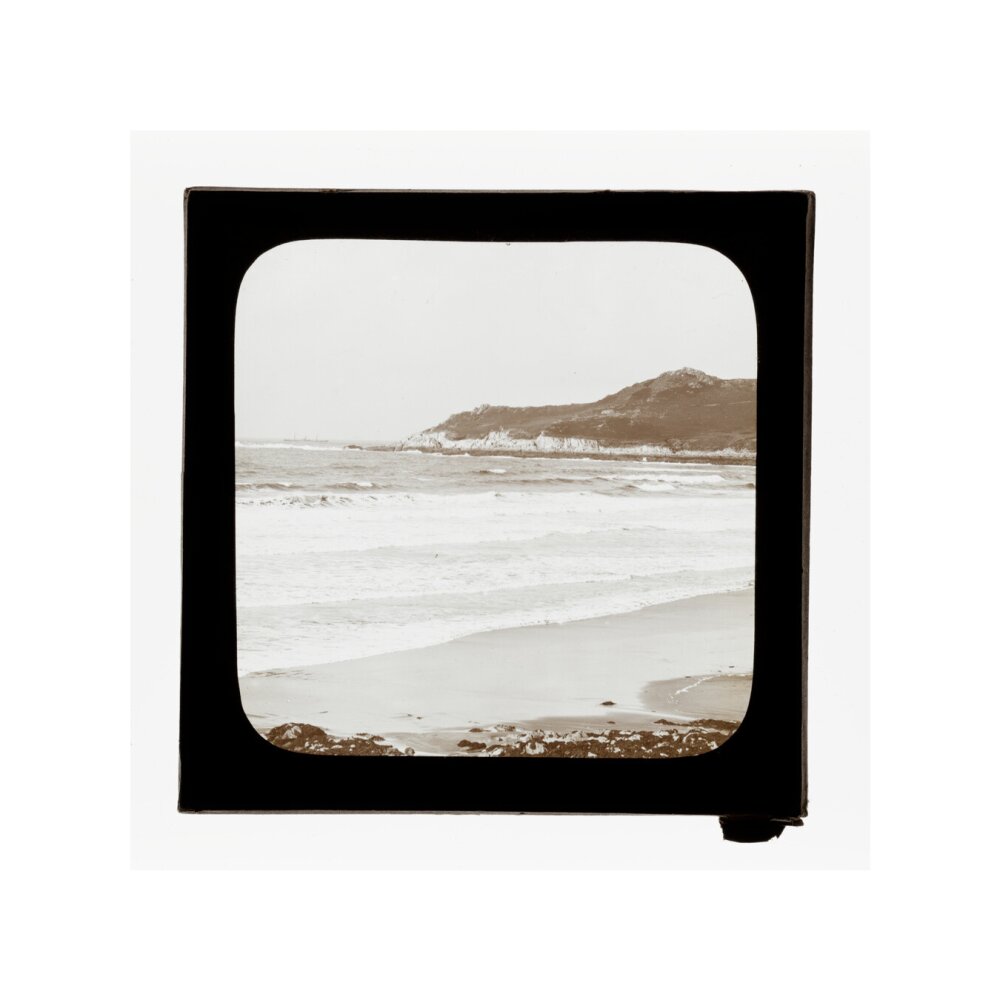 A magic lantern slide of a seascape by Birt Acres, c. 1893. unstretched canvas small none Art Print - Science Museum Shop