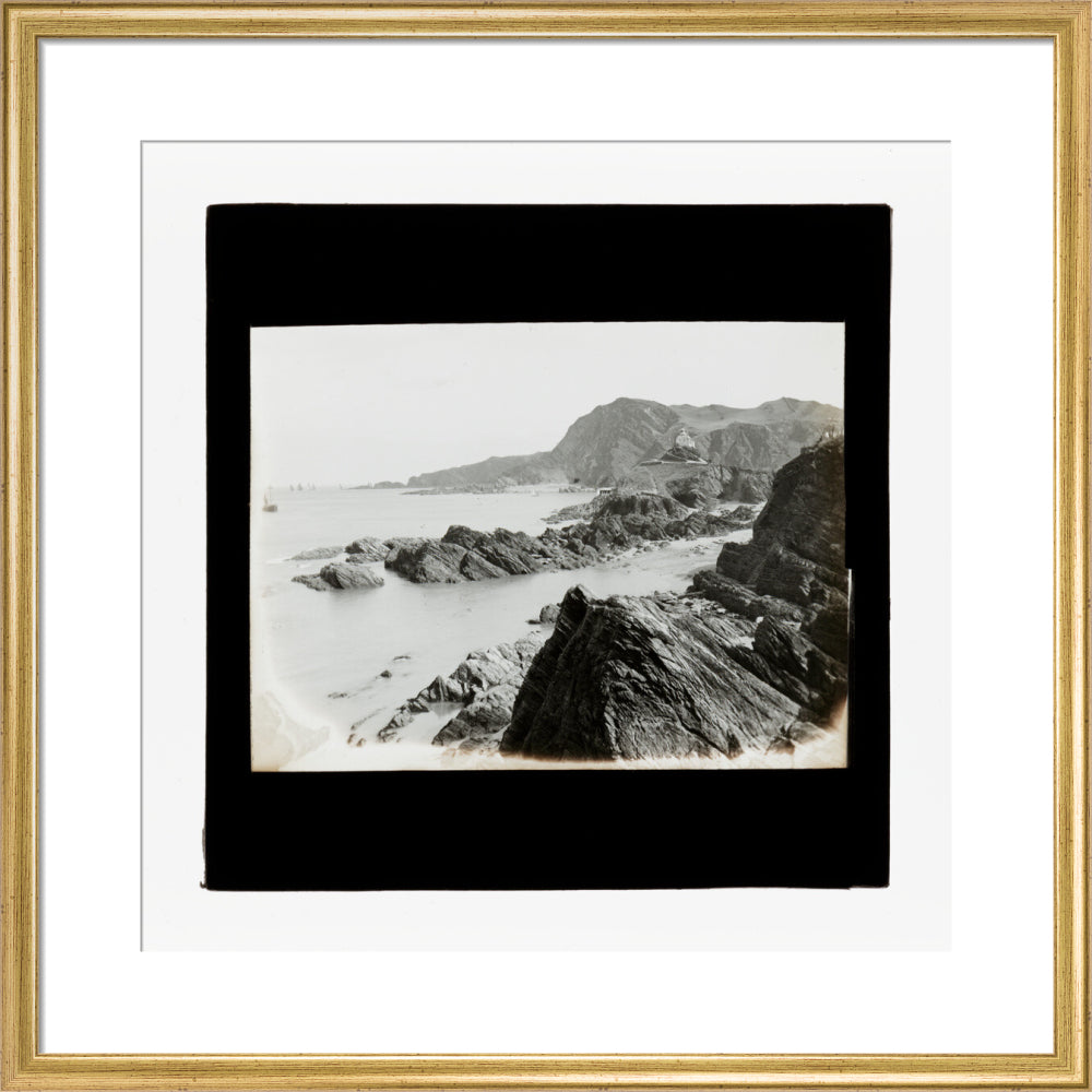 A magic lantern slide of Hillsborough from Ilfracombe by Birt Acres, c. 1893. art print medium gold Art Print - Science Museum Shop