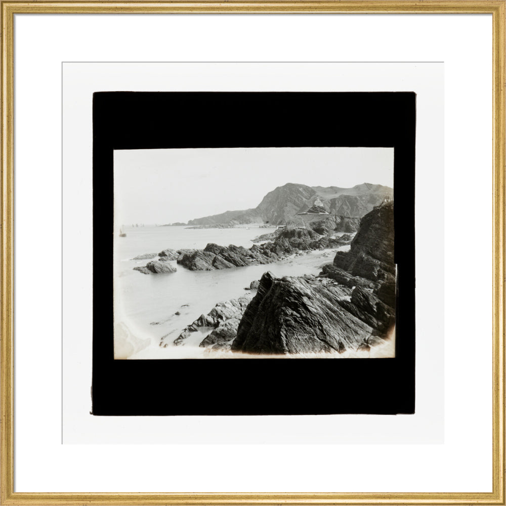 A magic lantern slide of Hillsborough from Ilfracombe by Birt Acres, c. 1893. art print large gold Art Print - Science Museum Shop
