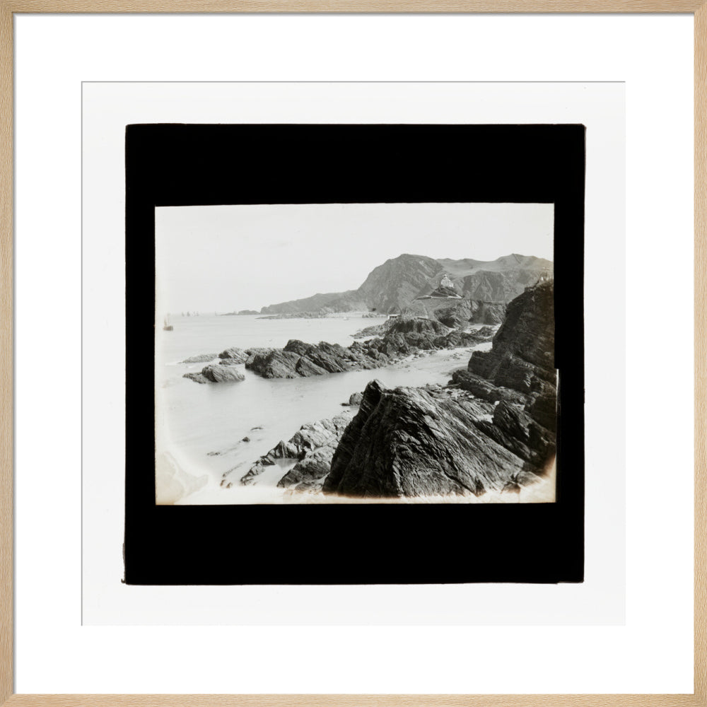 A magic lantern slide of Hillsborough from Ilfracombe by Birt Acres, c. 1893. art print large natural Art Print - Science Museum Shop