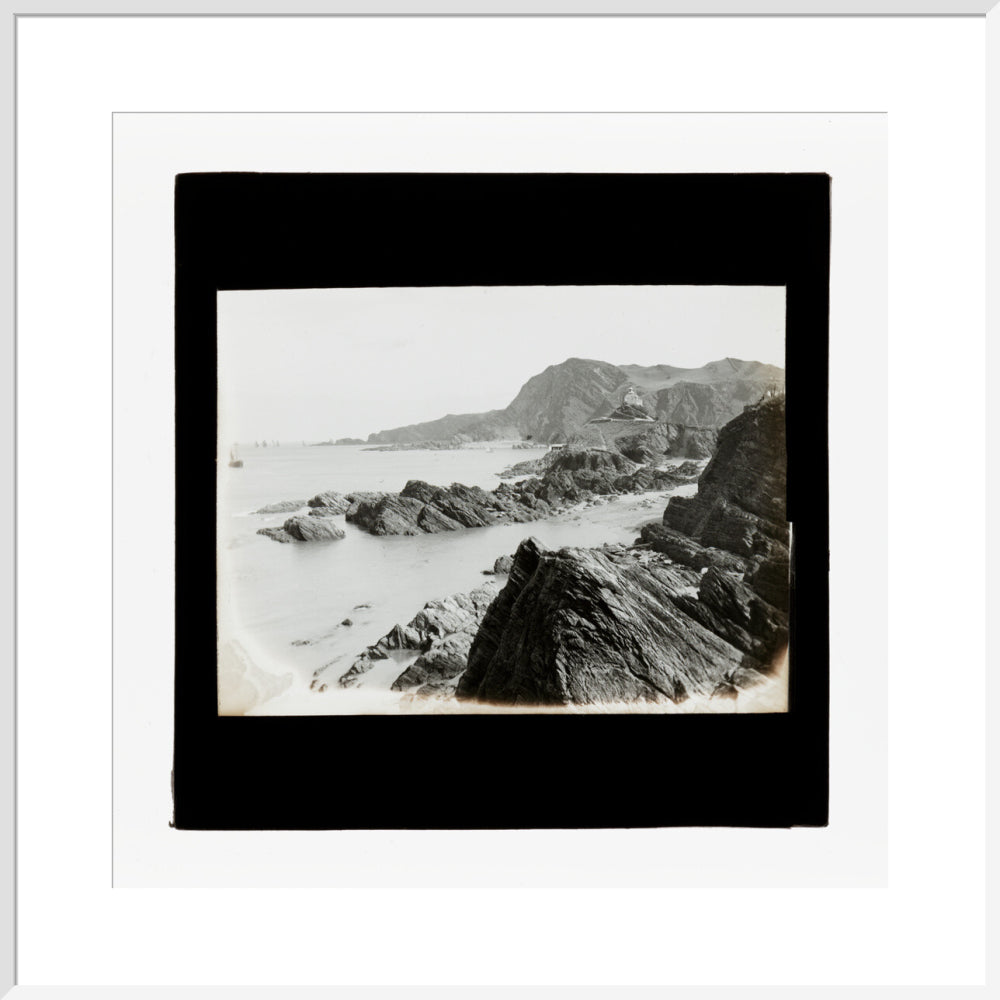 A magic lantern slide of Hillsborough from Ilfracombe by Birt Acres, c. 1893. art print extra large white Art Print - Science Museum Shop