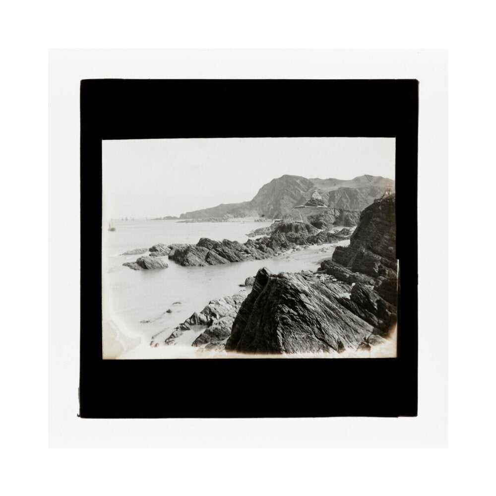 A magic lantern slide of Hillsborough from Ilfracombe by Birt Acres, c. 1893. unstretched canvas medium none Art Print - Science Museum Shop