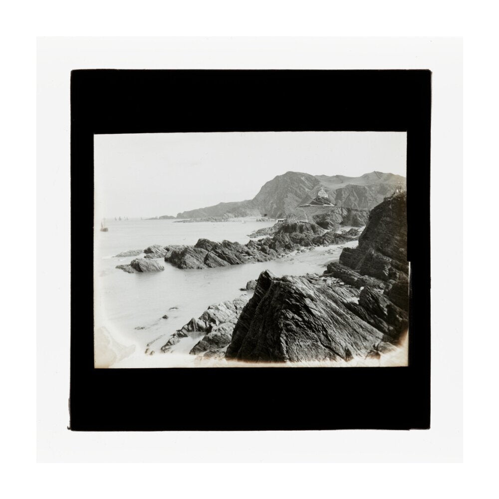 A magic lantern slide of Hillsborough from Ilfracombe by Birt Acres, c. 1893. unstretched canvas large none Art Print - Science Museum Shop