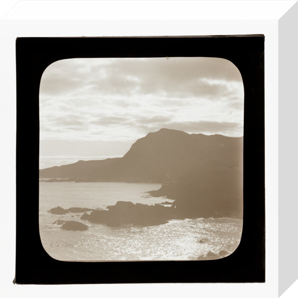 A magic lantern slide of sunrise by Birt Acres, c. 1893. stretched canvas small none Art Print - Science Museum Shop