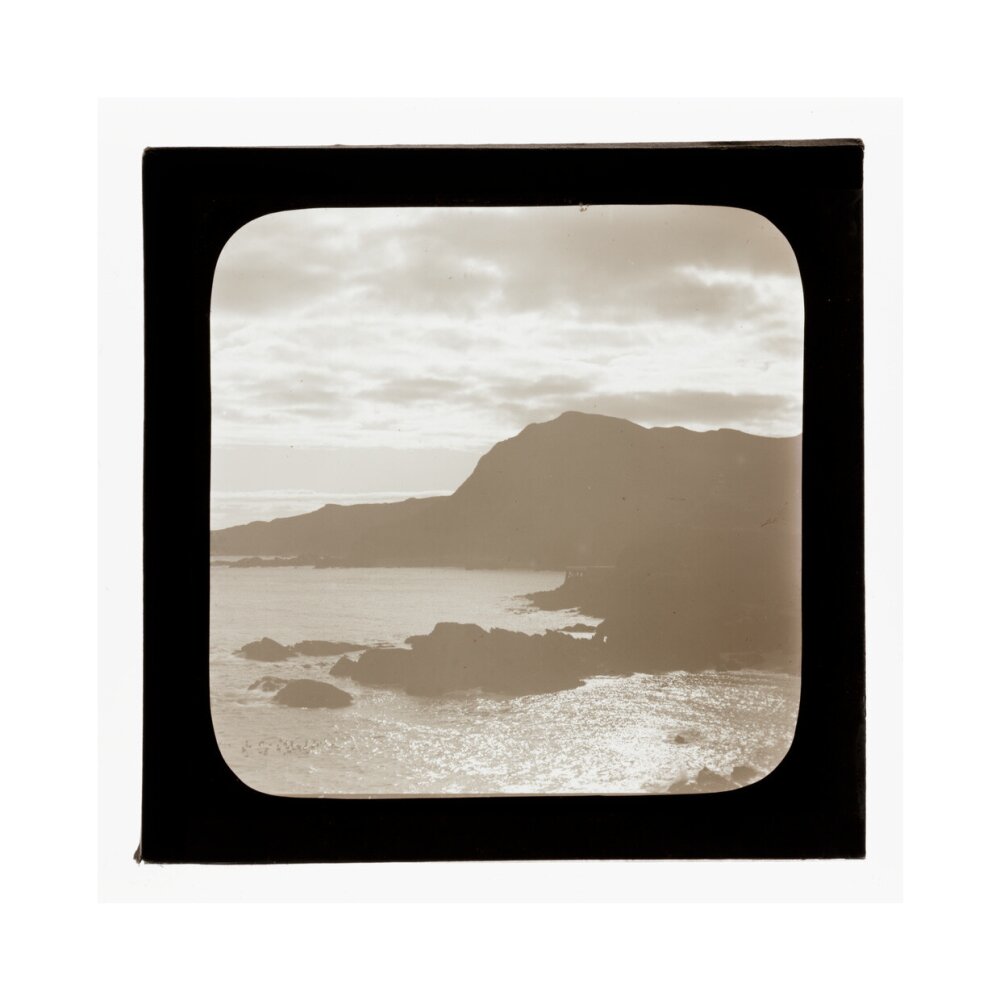 A magic lantern slide of sunrise by Birt Acres, c. 1893. art print extra large none Art Print - Science Museum Shop