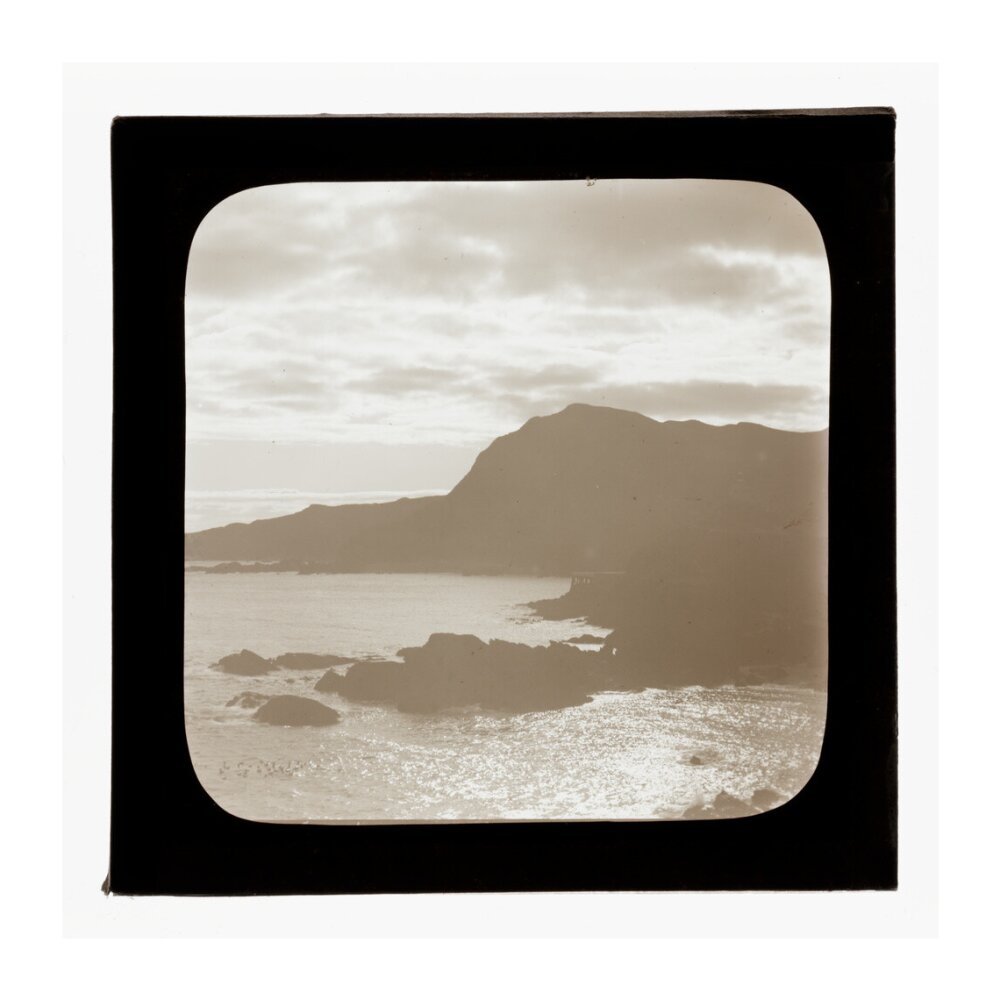 A magic lantern slide of sunrise by Birt Acres, c. 1893. unstretched canvas extra large none Art Print - Science Museum Shop