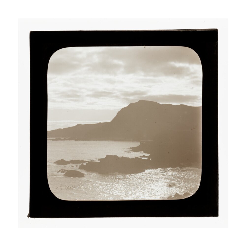 A magic lantern slide of sunrise by Birt Acres, c. 1893. unstretched canvas large none Art Print - Science Museum Shop