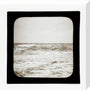 A magic lantern slide of sea waves crashing against the shore by Birt Acres, c. 1893. stretched canvas medium none Art Print - Science Museum Shop