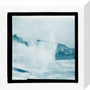 A magic lantern slide of sea waves crashing against the shore by Birt Acres, c. 1893. stretched canvas small none Art Print - Science Museum Shop