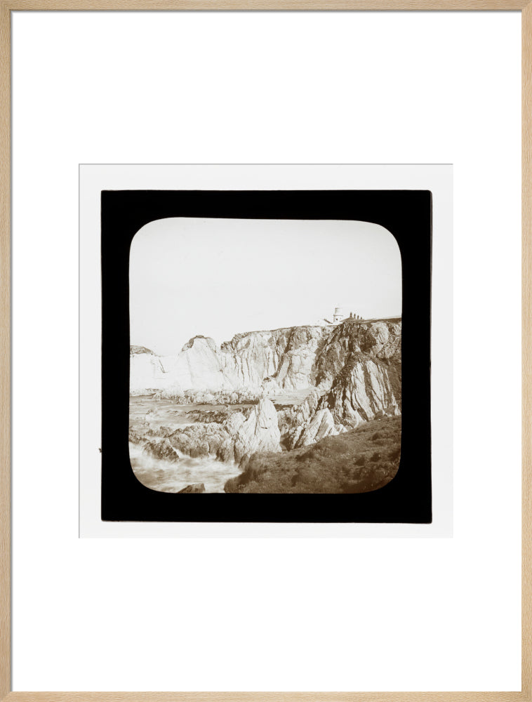 A magic lantern slide of Bull Point by Birt Acres, c. 1893. art print extra large natural Art Print - Science Museum Shop