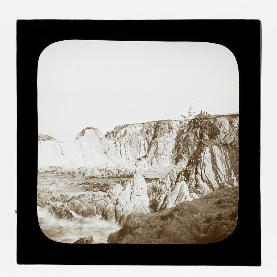 A magic lantern slide of Bull Point by Birt Acres, c. 1893. Art Print - Science Museum Shop