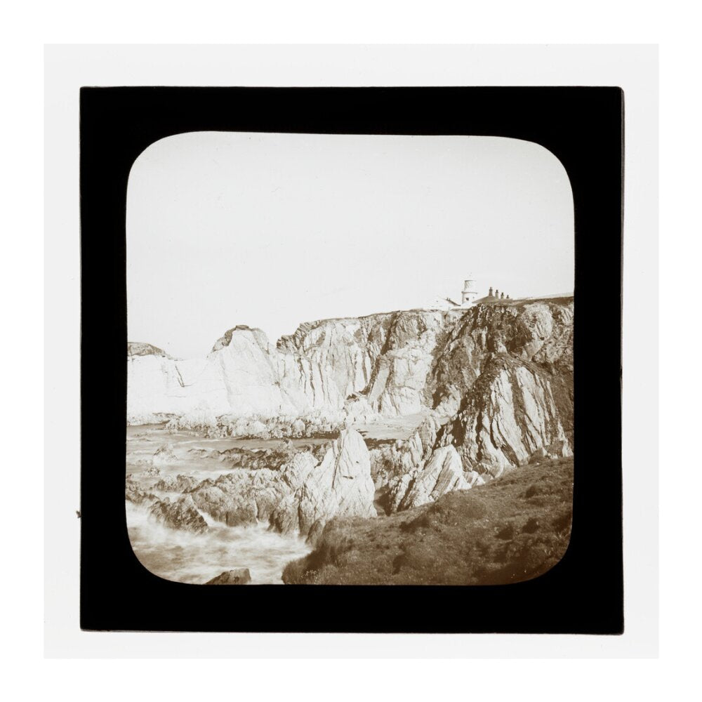 A magic lantern slide of Bull Point by Birt Acres, c. 1893. unstretched canvas extra large none Art Print - Science Museum Shop