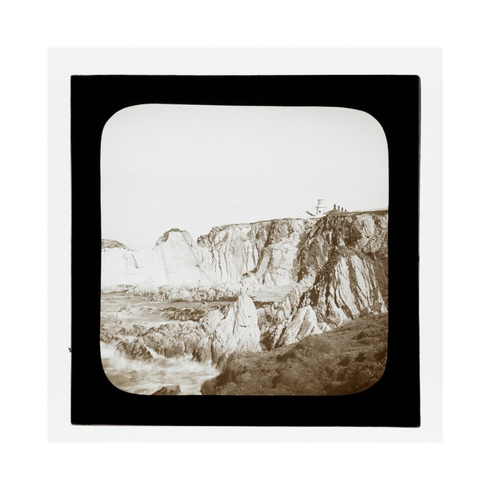 A magic lantern slide of Bull Point by Birt Acres, c. 1893. unstretched canvas medium none Art Print - Science Museum Shop