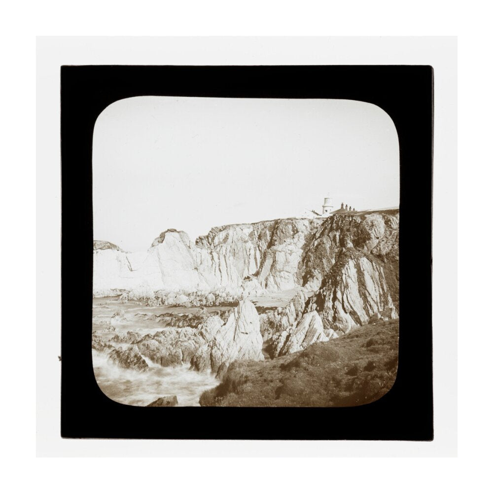 A magic lantern slide of Bull Point by Birt Acres, c. 1893. unstretched canvas large none Art Print - Science Museum Shop