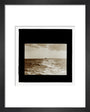 A magic lantern slide of the Bristol Channel off Lynton by Birt Acres, c. 1893. art print extra small black Art Print - Science Museum Shop