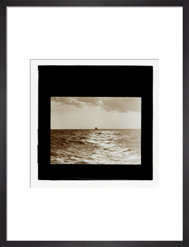 A magic lantern slide of the Bristol Channel off Lynton by Birt Acres, c. 1893. art print medium black Art Print - Science Museum Shop
