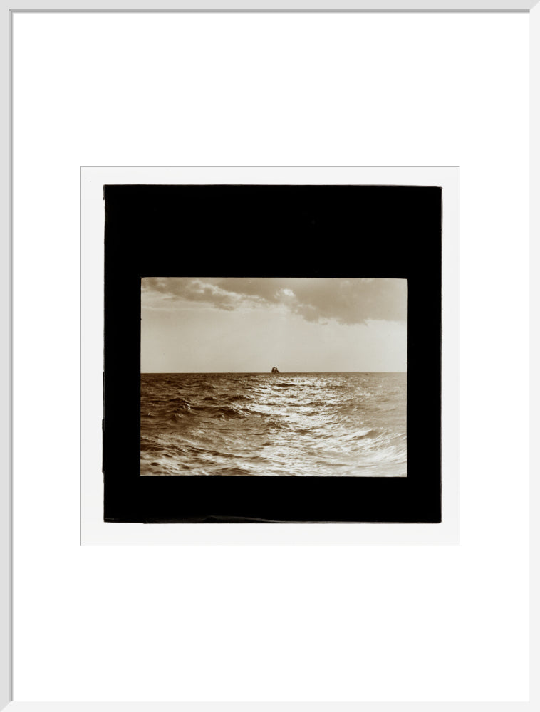A magic lantern slide of the Bristol Channel off Lynton by Birt Acres, c. 1893. art print extra large white Art Print - Science Museum Shop