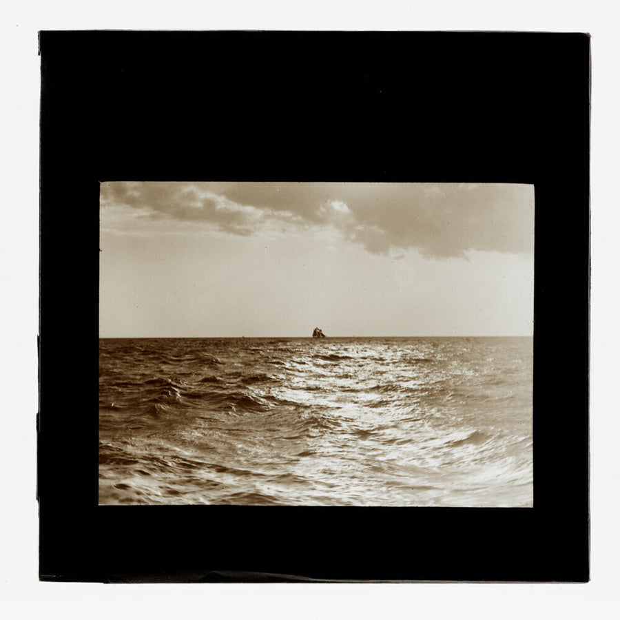 A magic lantern slide of the Bristol Channel off Lynton by Birt Acres, c. 1893. Art Print - Science Museum Shop