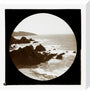 A magic lantern slide of a seascape by Birt Acres, c. 1893. stretched canvas medium none Art Print - Science Museum Shop