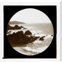 A magic lantern slide of a seascape by Birt Acres, c. 1893. stretched canvas large none Art Print - Science Museum Shop