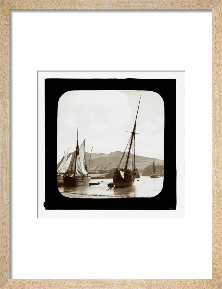 A magic lantern slide of Ilfracombe by Birt Acres, c. 1893. art print small natural Art Print - Science Museum Shop
