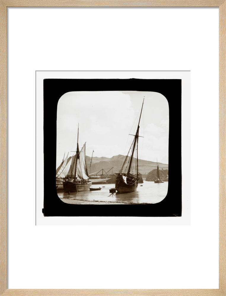 A magic lantern slide of Ilfracombe by Birt Acres, c. 1893. art print medium natural Art Print - Science Museum Shop