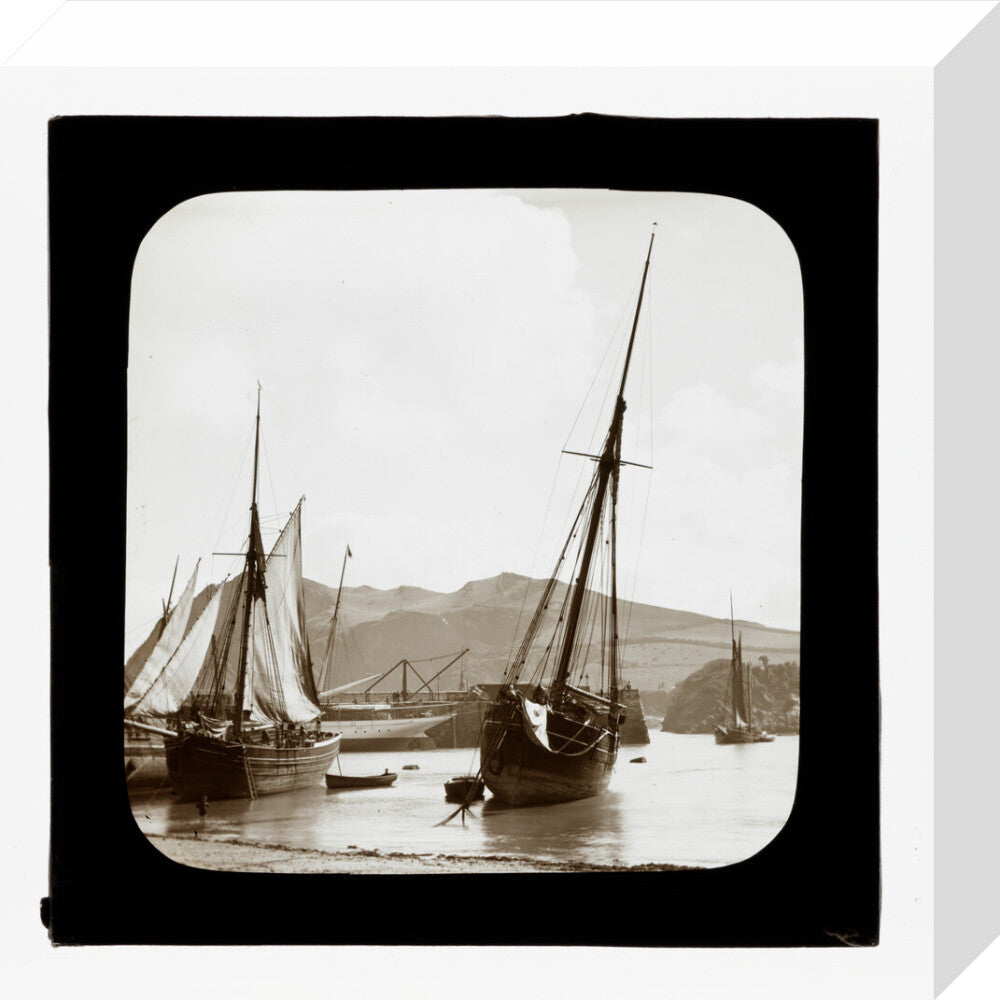 A magic lantern slide of Ilfracombe by Birt Acres, c. 1893. stretched canvas small none Art Print - Science Museum Shop