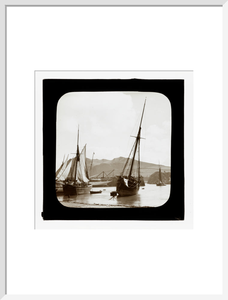 A magic lantern slide of Ilfracombe by Birt Acres, c. 1893. art print large white Art Print - Science Museum Shop