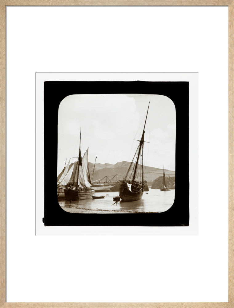 A magic lantern slide of Ilfracombe by Birt Acres, c. 1893. art print large natural Art Print - Science Museum Shop