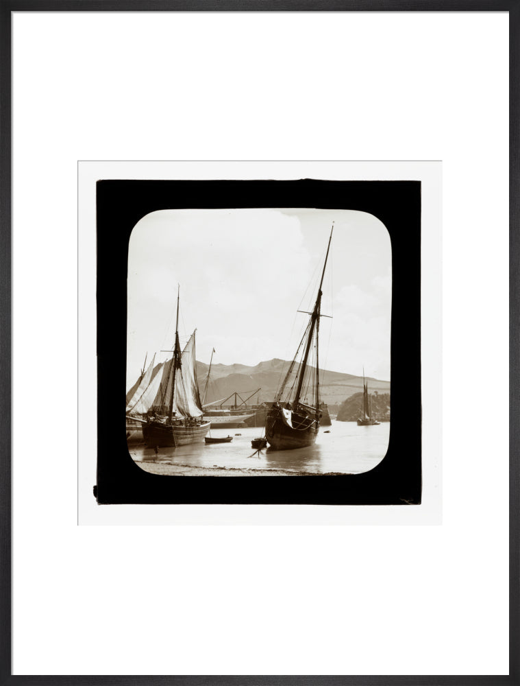 A magic lantern slide of Ilfracombe by Birt Acres, c. 1893. art print extra large black Art Print - Science Museum Shop