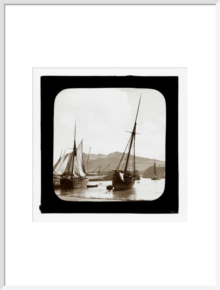 A magic lantern slide of Ilfracombe by Birt Acres, c. 1893. art print extra large white Art Print - Science Museum Shop