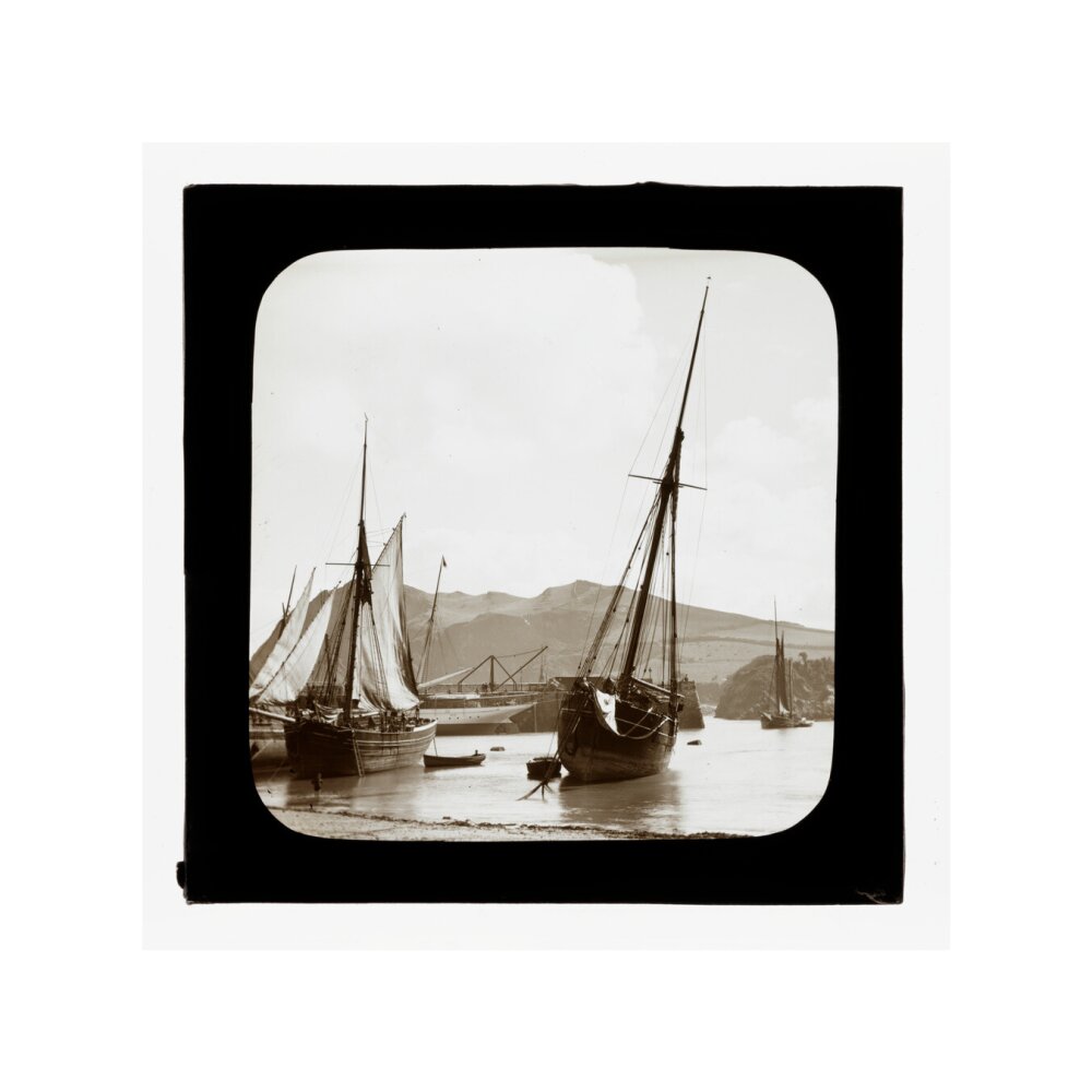 A magic lantern slide of Ilfracombe by Birt Acres, c. 1893. unstretched canvas small none Art Print - Science Museum Shop