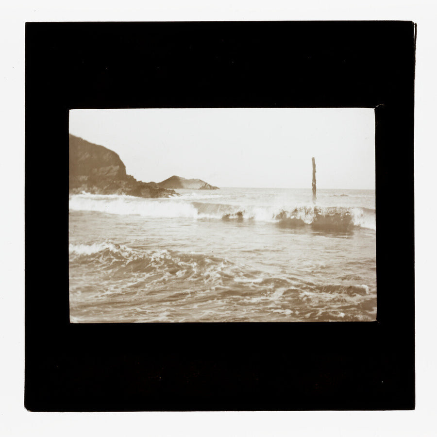 A magic lantern slide of Hele Bay, North Devon by Birt Acres, c. 1893. Art Print - Science Museum Shop