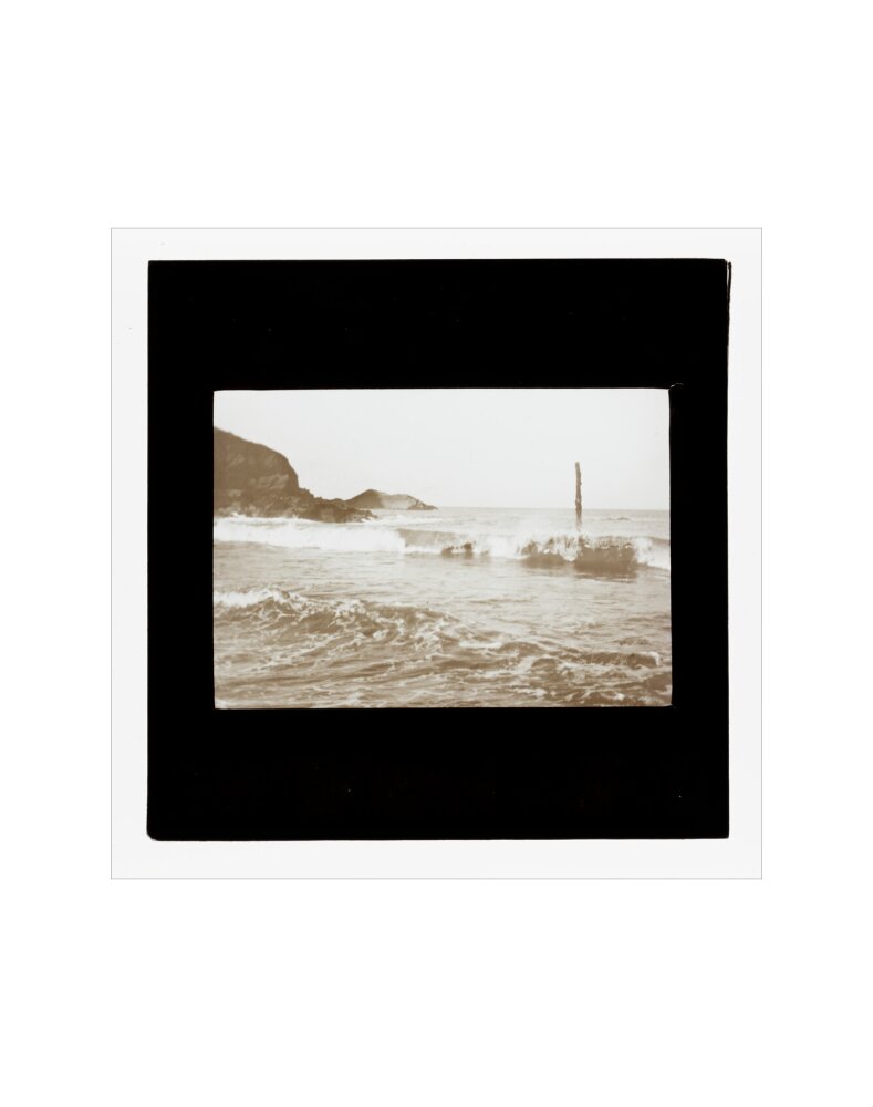 A magic lantern slide of Hele Bay, North Devon by Birt Acres, c. 1893. art print extra small none Art Print - Science Museum Shop