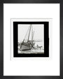 A magic lantern slide of a boat in harbour by Birt Acres, c. 1893. art print extra small black Art Print - Science Museum Shop