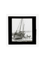 A magic lantern slide of a boat in harbour by Birt Acres, c. 1893. art print large none Art Print - Science Museum Shop