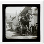 A magic lantern slide showing Birt Acres sitting on a coach whilst attending a meeting of photographers in Porlock, c.1893. stretched canvas extra large none Art Print - Science Museum Shop