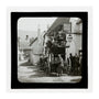 A magic lantern slide showing Birt Acres sitting on a coach whilst attending a meeting of photographers in Porlock, c.1893. unstretched canvas extra large none Art Print - Science Museum Shop