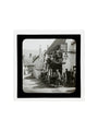 A magic lantern slide showing Birt Acres sitting on a coach whilst attending a meeting of photographers in Porlock, c.1893. art print large none Art Print - Science Museum Shop