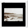 A magic lantern slide entitled 'Mortehoe, North Devon', by Birt Acres, 1893. stretched canvas medium none Art Print - Science Museum Shop