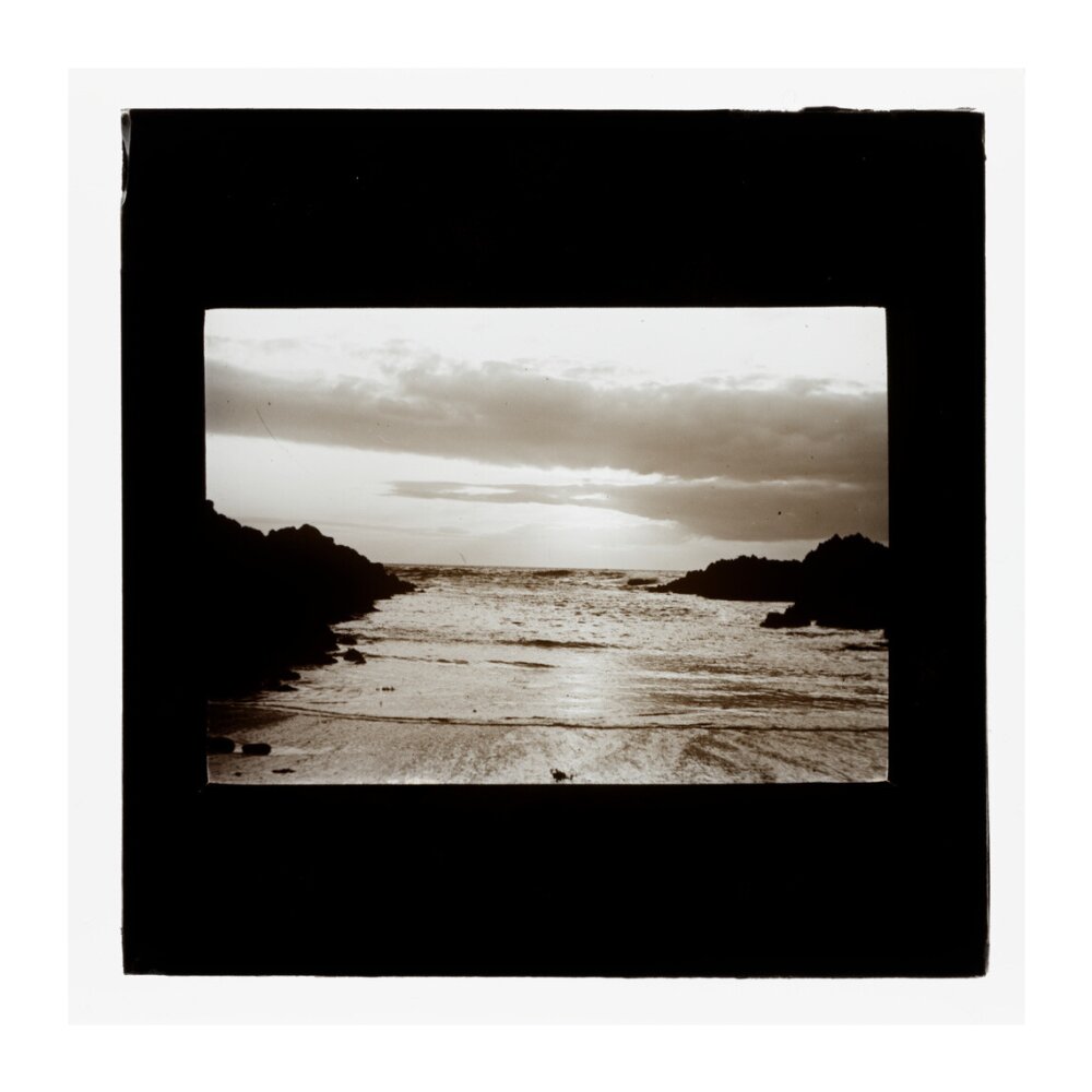 A magic lantern slide entitled 'Barrican, North Devon', by Birt Acres, 1893. unstretched canvas extra large none Art Print - Science Museum Shop