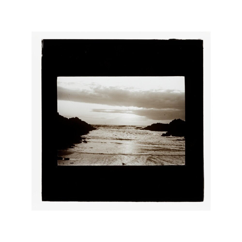 A magic lantern slide entitled 'Barrican, North Devon', by Birt Acres, 1893. unstretched canvas small none Art Print - Science Museum Shop