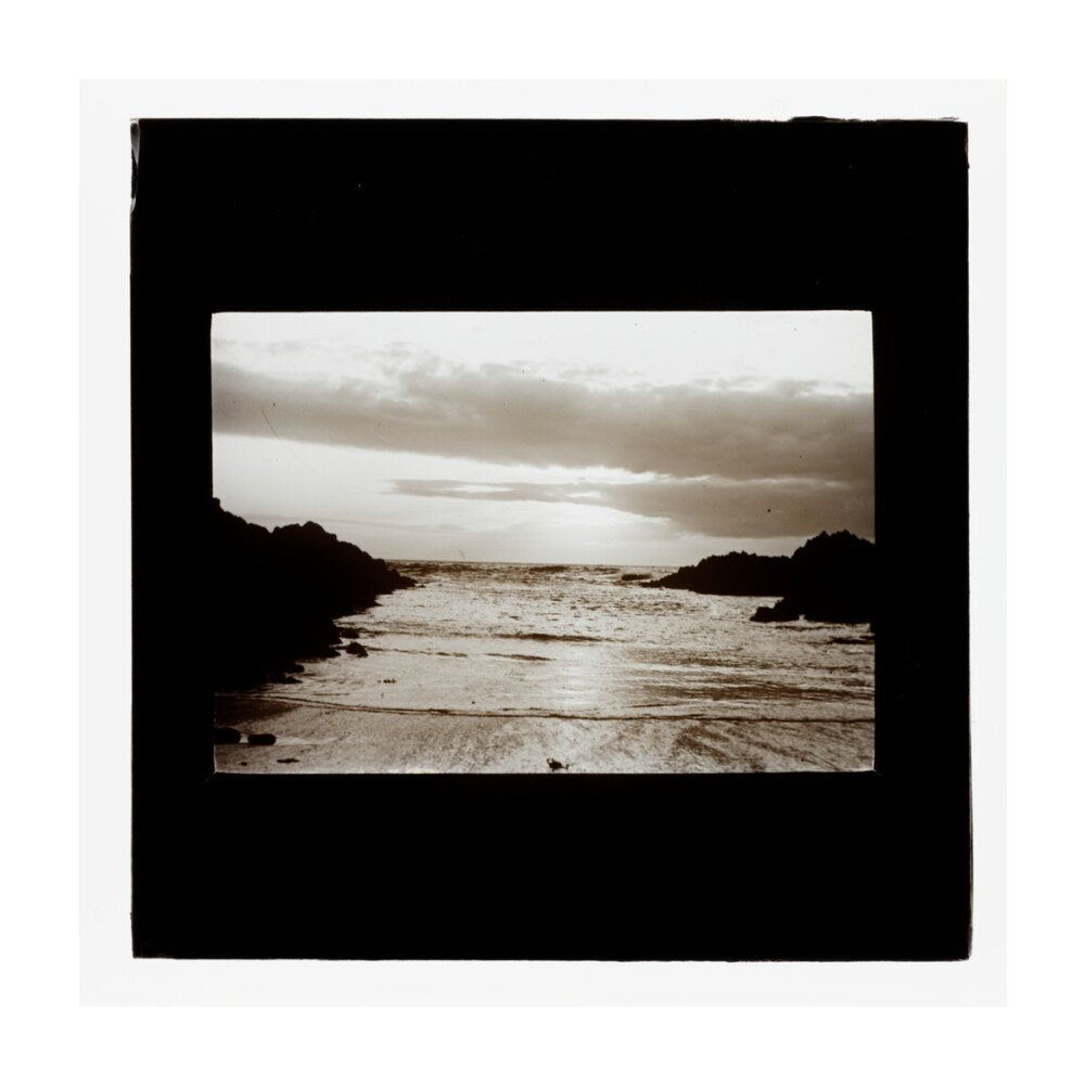 A magic lantern slide entitled 'Barrican, North Devon', by Birt Acres, 1893. unstretched canvas large none Art Print - Science Museum Shop