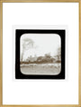 A magic lantern slide entitled 'An Old Homestead' by Birt Acres, c. 1893. art print extra large gold Art Print - Science Museum Shop