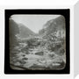 A magic lantern slide of Lynmouth by Birt Acres, c. 1893. stretched canvas small none Art Print - Science Museum Shop